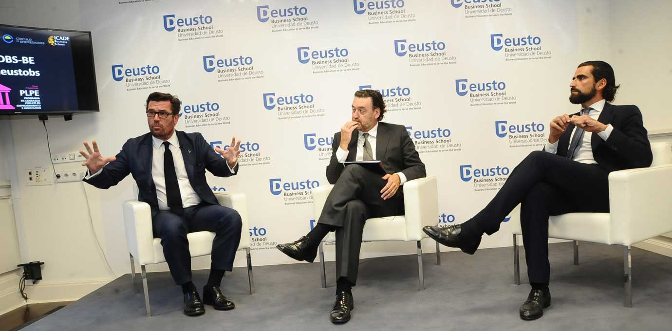 Miguel Zugaza y Ricardo A. Maturana dialogaron sobre Transformación Digital en la inaguración de los programas de liderazgo e innovación de la Deusto Business School. Madrid, 13 septiembre 2016