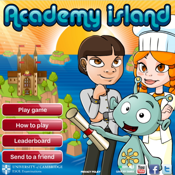 Academy Island game (Cambridge English)