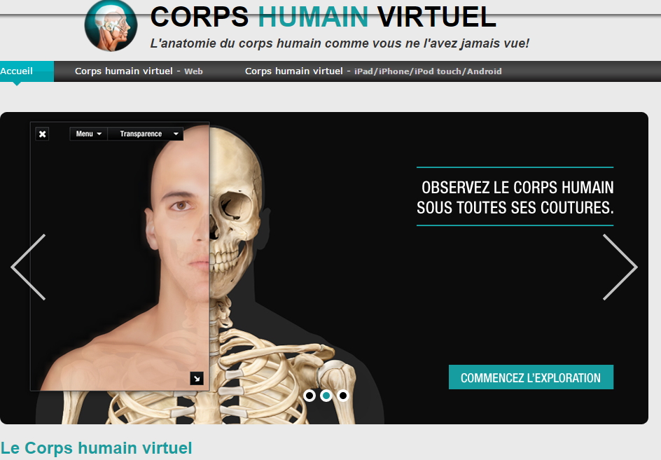 Corps humain virtuel (ikonet.com)