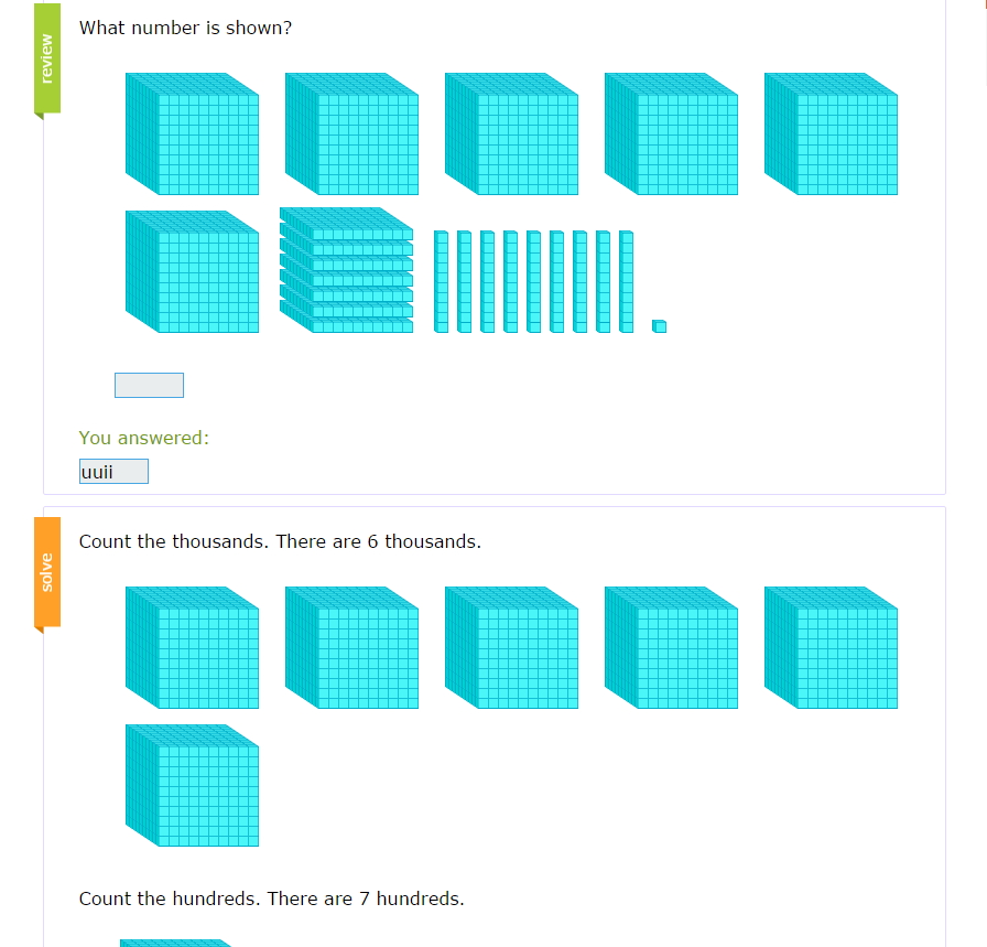  Place values: thousands	hundreds	tens	units ( IXL Learning)