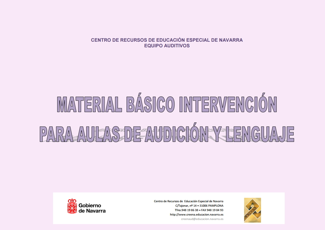 Material de intervención para aulas de Audición y Lenguaje (Creena)