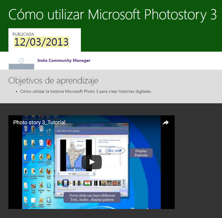 Cómo utilizar Microsoft Photostory 3