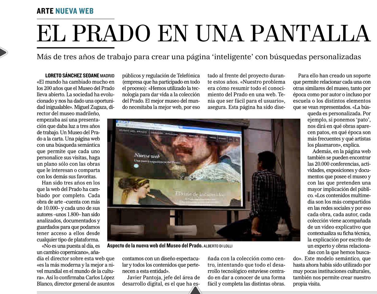 El Museo del Prado presenta su nueva Web realizada con tecnolog�a GNOSS