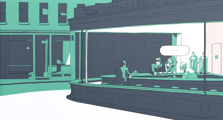 After Hopper. Grabados de José Antonio Azpilikueta - Bilbao Museoa