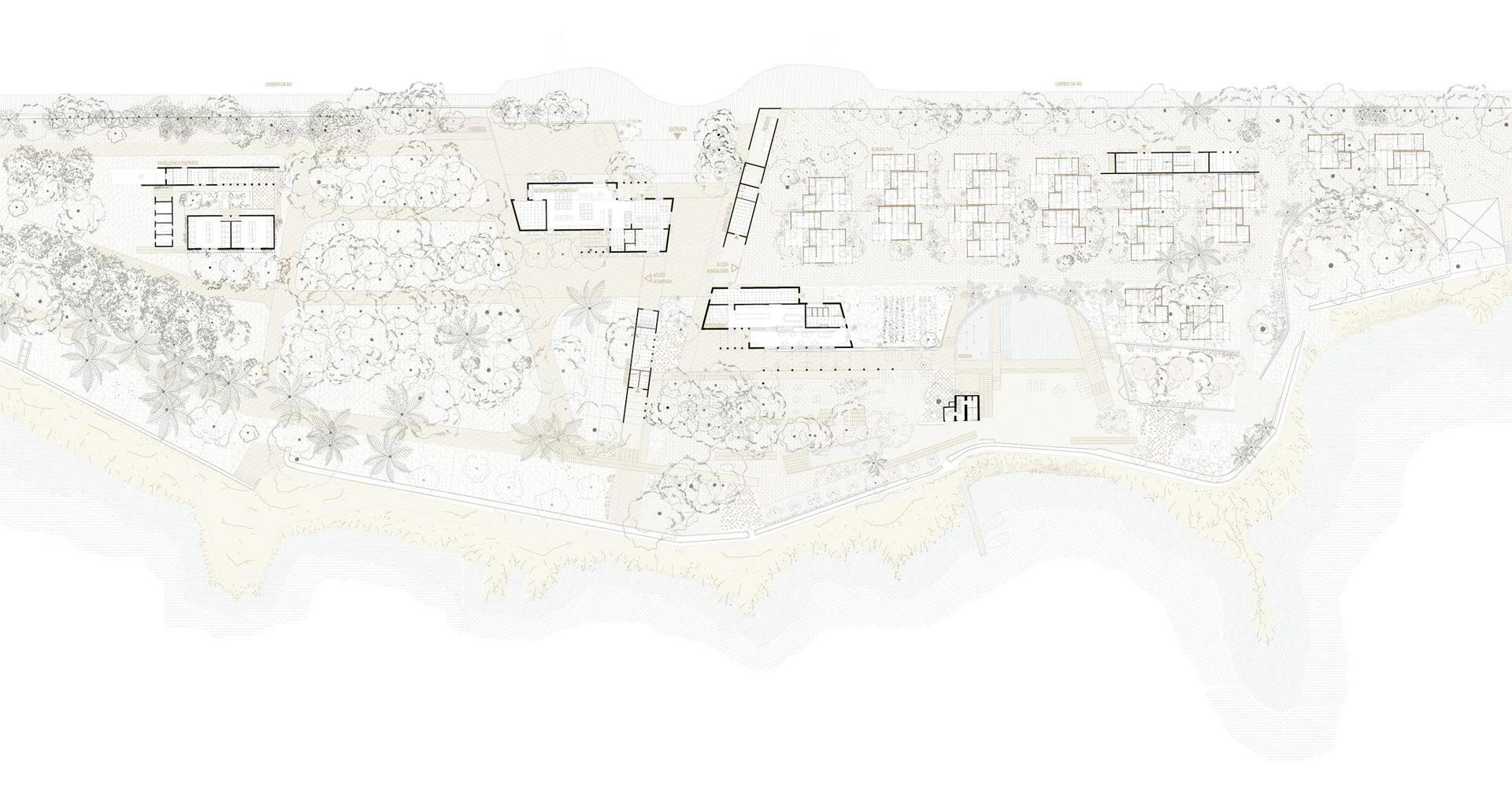 Planta del camping Alfacs