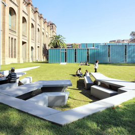 Zona de ocio en el Campus Ciutadella de la UPF