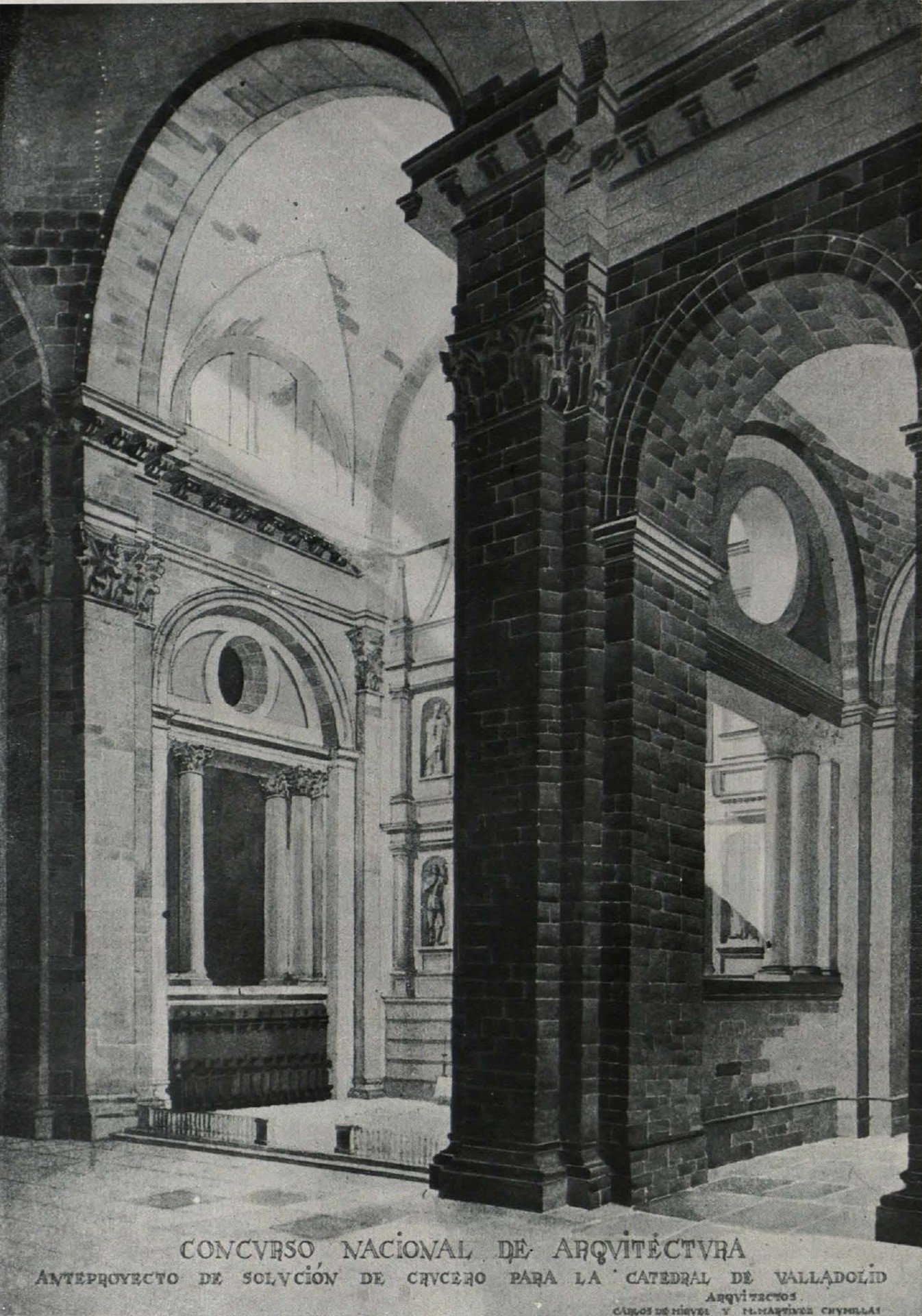  Solución del crucero de la catedral de Valladolid y urbanización del espacio que la rodea