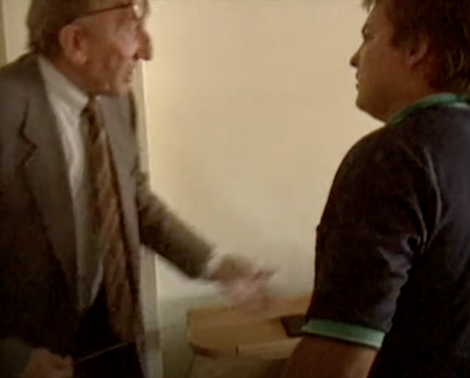 Francisco Javier Sáenz de Oíza visitando "El Ruedo"