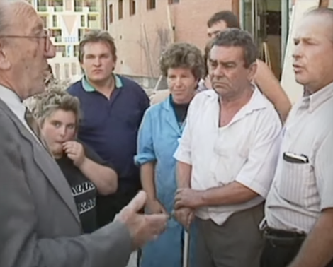 Francisco Javier Sáenz de Oíza visitando "El Ruedo"