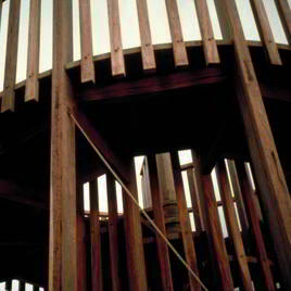 Mirador de los estanques del Delta del Llobregat