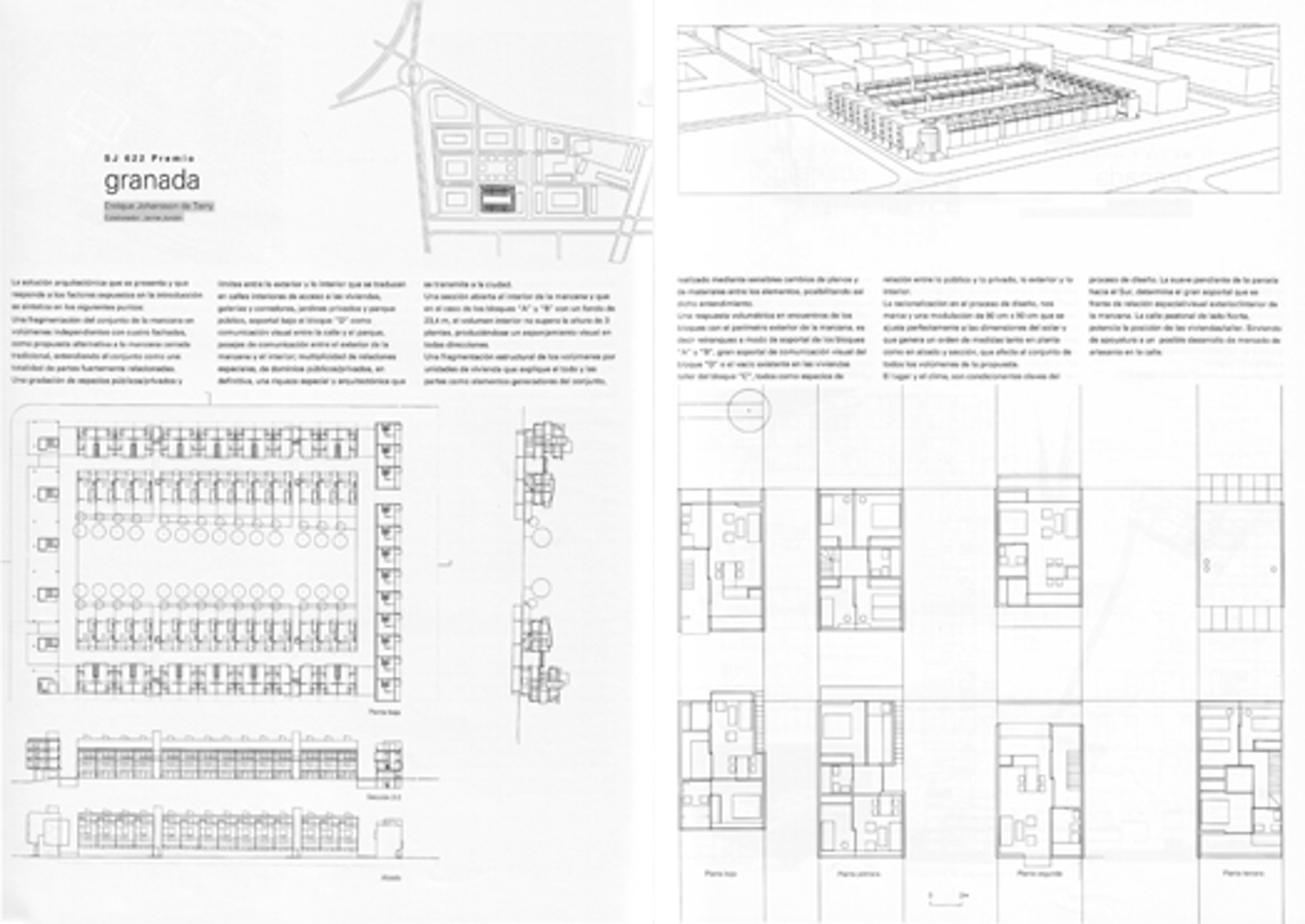 EUROPAN 3. Premiado. Emplazamiento Granada