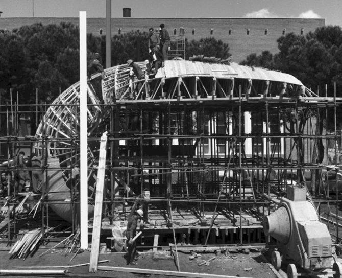 Costilla laminar del Instituto de Ciencias de la Construcción Eduardo Torroja, Eduardo Torroja