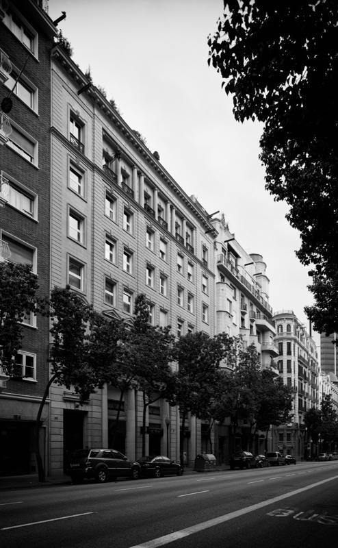 View of the Balmes Building from the street
