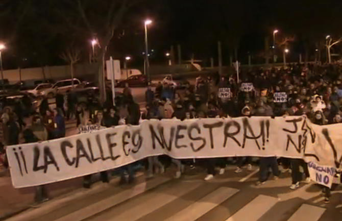 Protestas vecinales en el Barrio Gamonal, Burgos