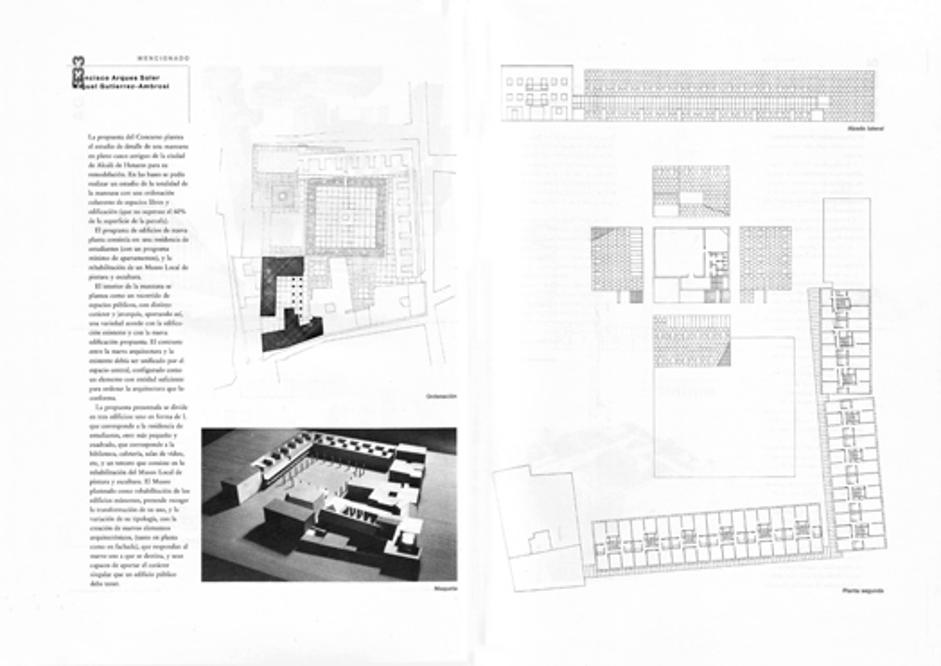  EUROPAN 2. Finalista. Emplazamiento en Alcalá de Henares