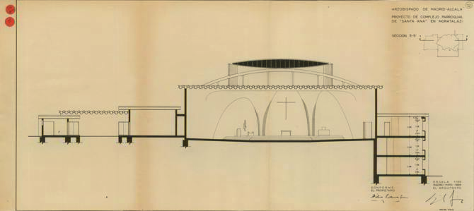 Iglesia de Santa Ana, Madrid. Miguel Fisac Serna