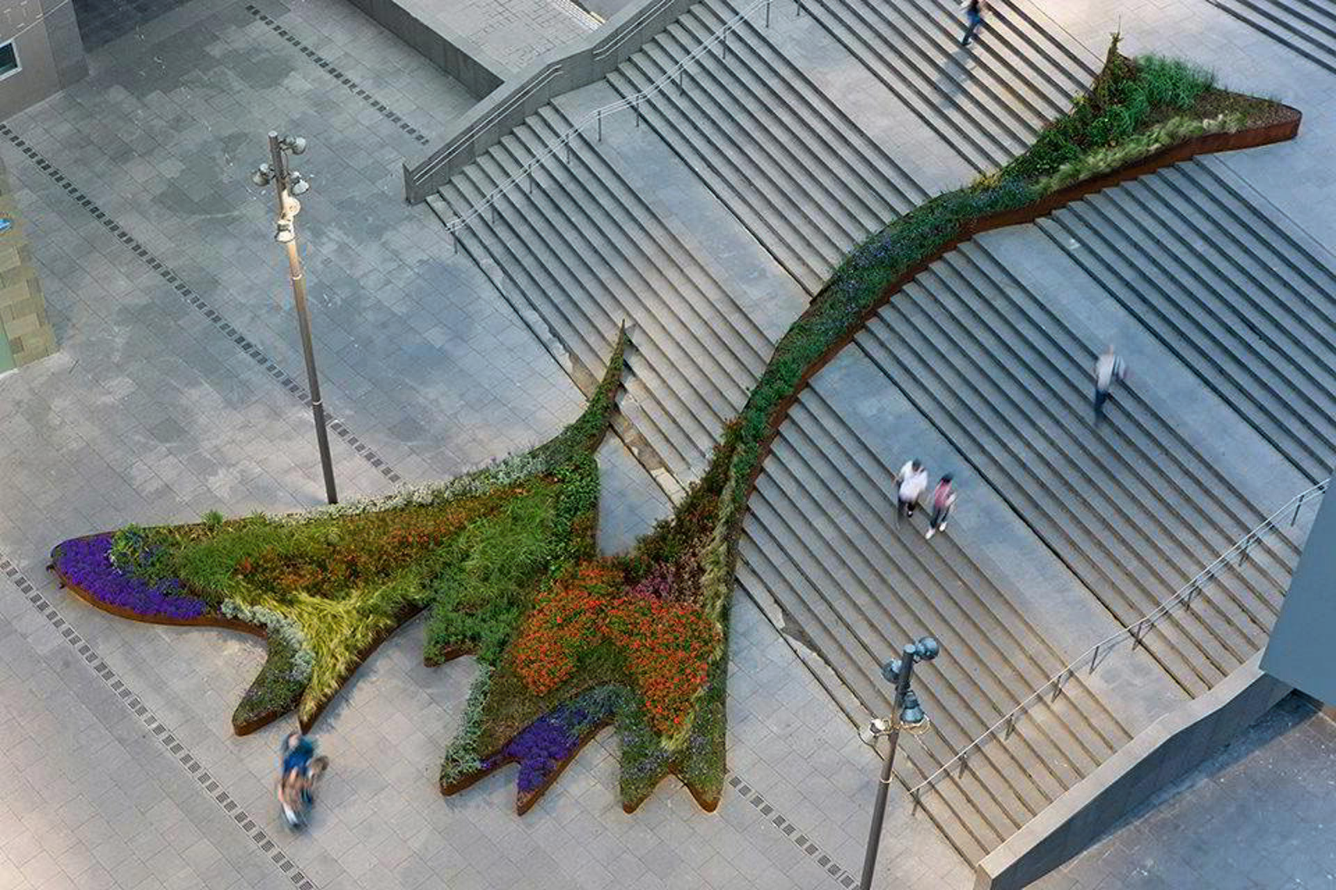  El jardín que sube por las escaleras
