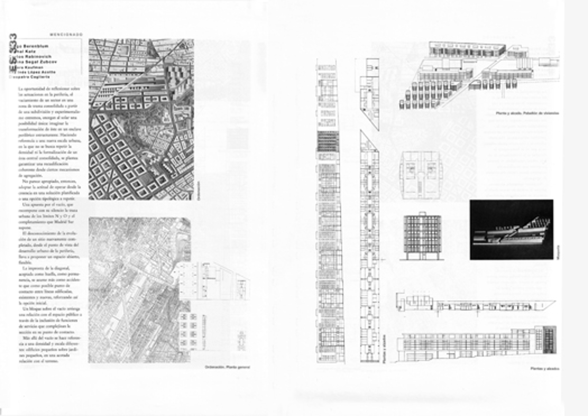  EUROPAN 2. Finalista. Emplazamiento en Madrid