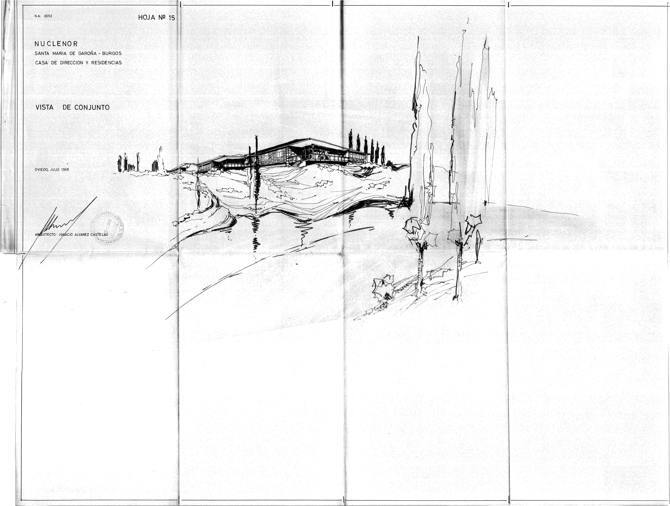 Residencia para trabajadores, central nuclear de Santa María de Garoña, Burgos. Ignacio Álvarez Castelao
