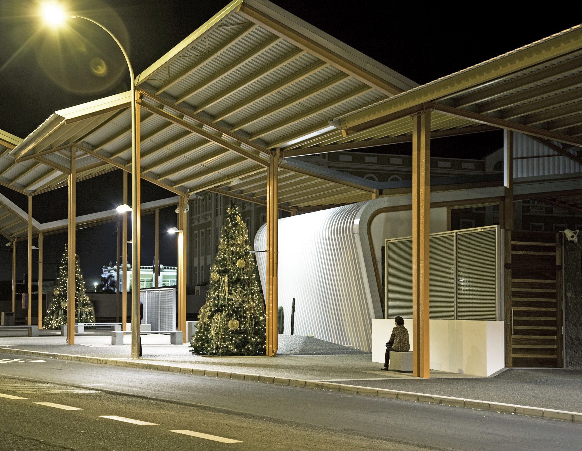  Intercambiador de guaguas en Arrecife