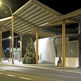 Intercambiador de guaguas en Arrecife