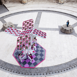 Árbol urbano. Instalación efímera de prototipo de árbol artificial