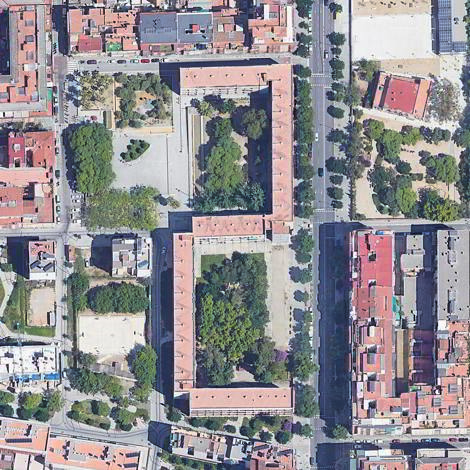 Vista aérea de la Casa Bloc