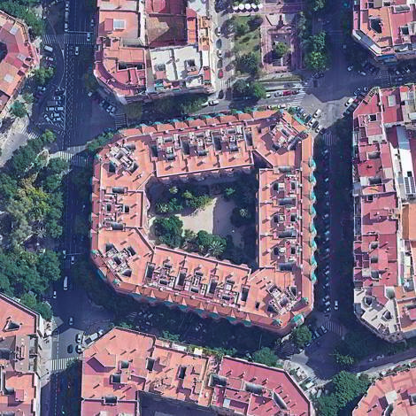 Vista aérea de la Finca Roja