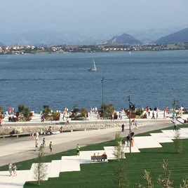 Jardín reversible en la bahía de Santander