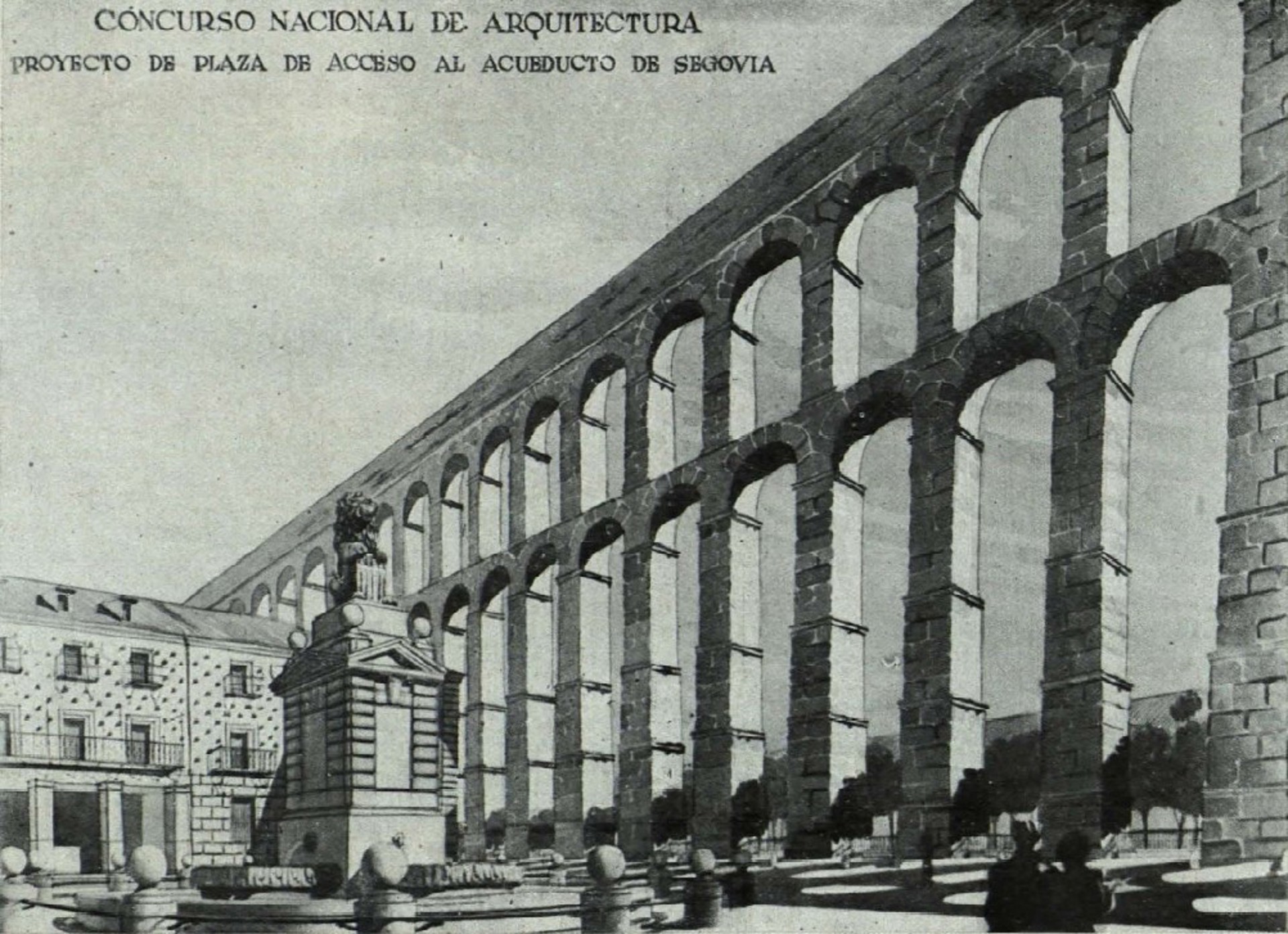  Proyecto de una plaza de acceso al acueducto de Segovia, por el lado oriental