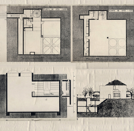 Plantas y secciones del Rascainfiernos
