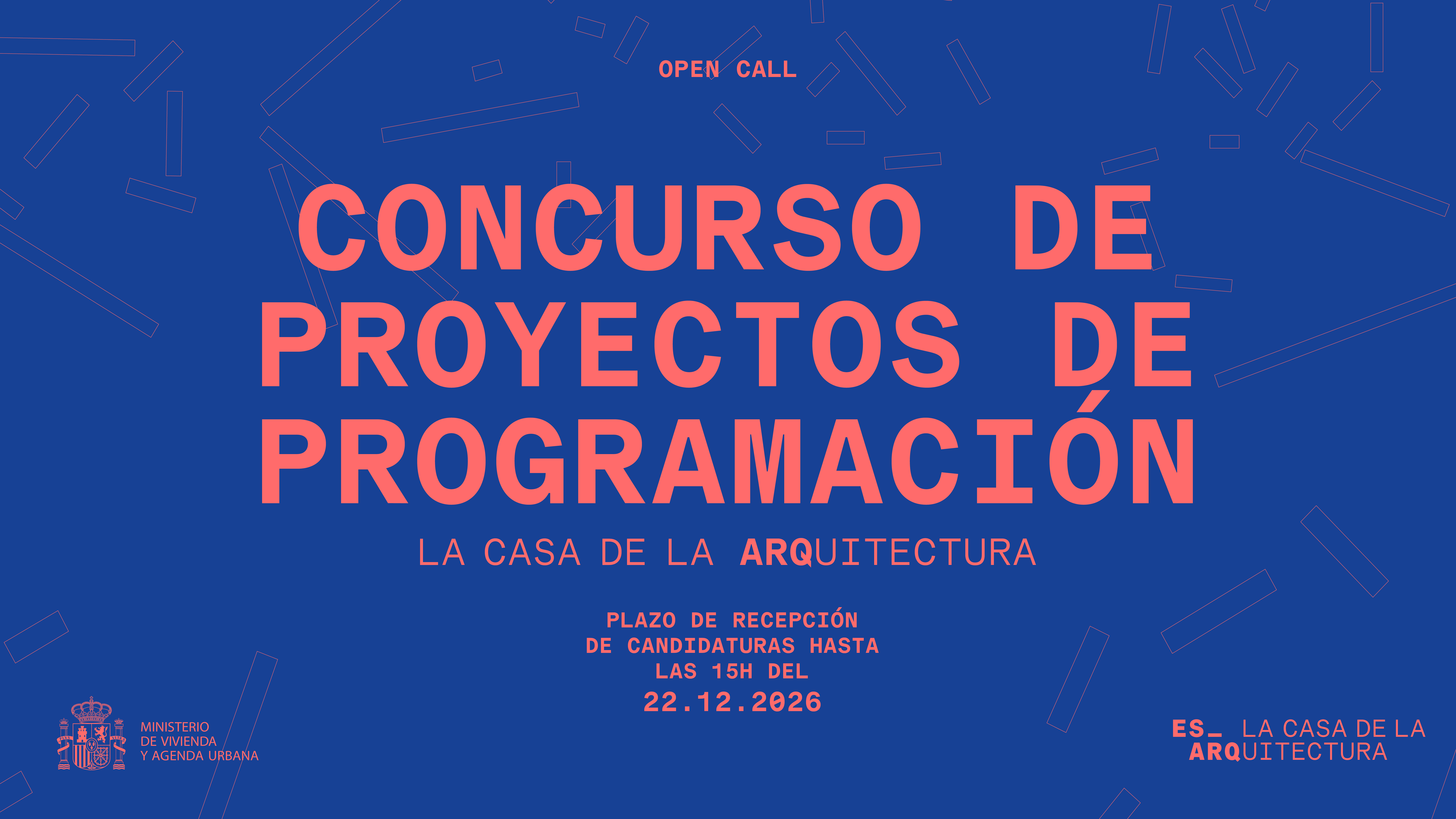 Abierto el Concurso de Proyectos de Programación de la Casa de la Arquitectura 2026