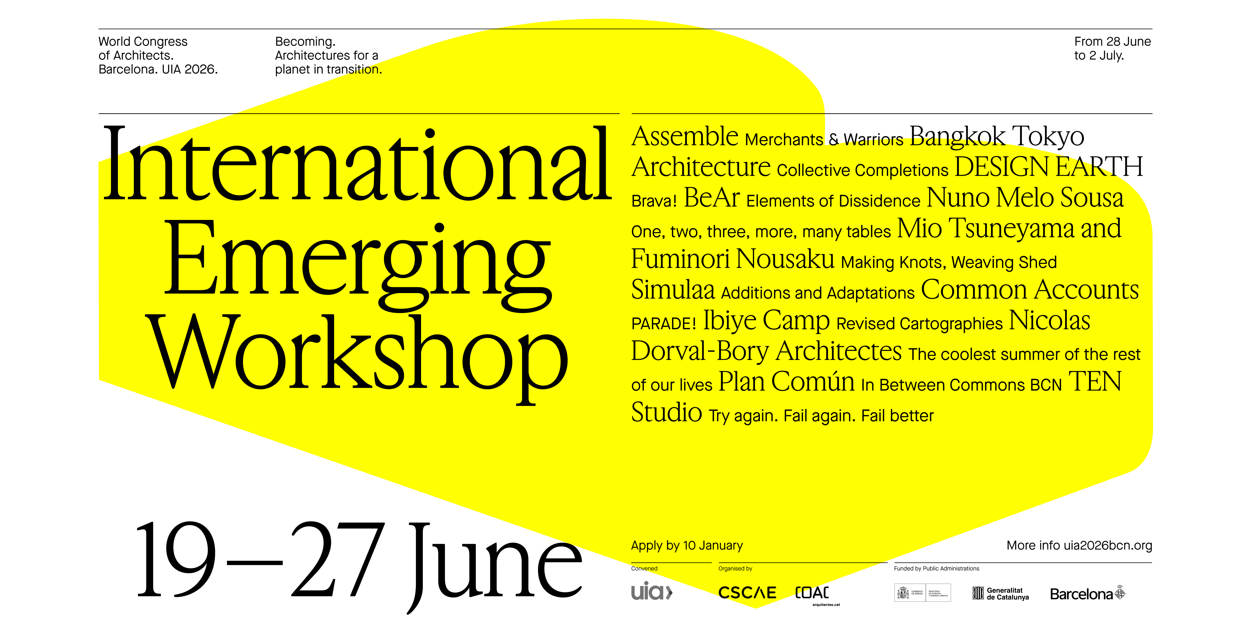 #UIA INTERNATIONAL EMERGING WORKSHOP: A WICKED LABORATORY, INSCRIPCIONES ABIERTAS HASTA EL 10 DE ENERO DE 2026
