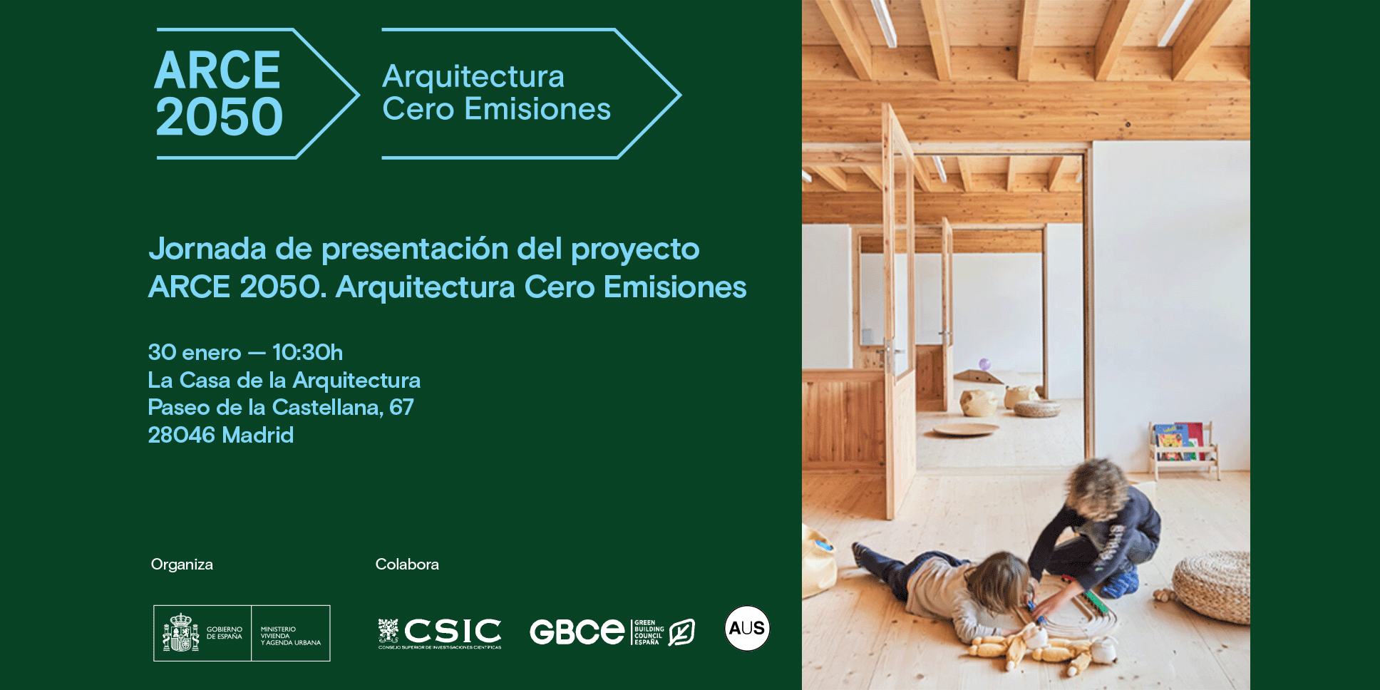 Jornada de presentación del proyecto ARCE 2050. Arquitectura Cero Emisiones