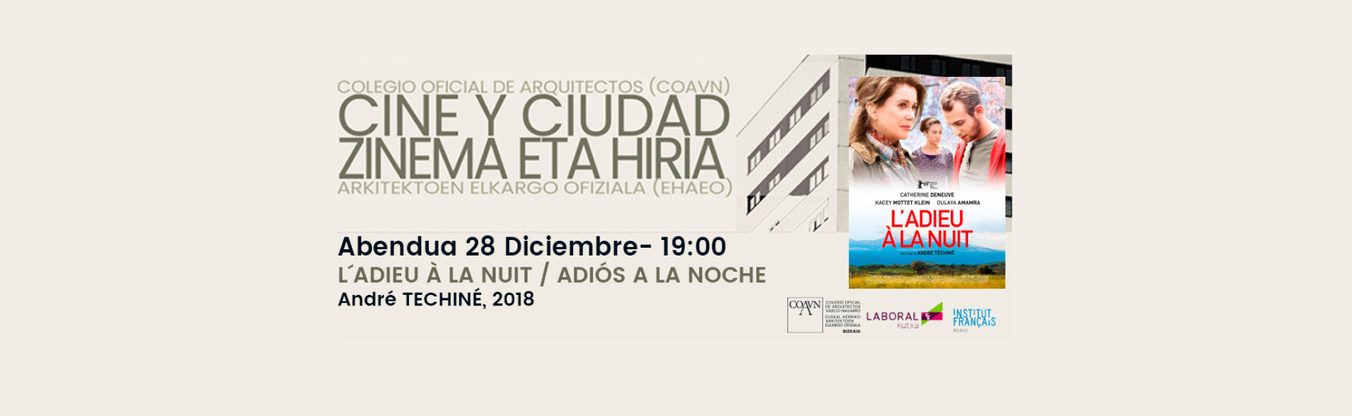 Ciclo Arquitectura y cine (COAVN): L'adieu à la nuit