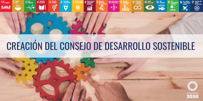 Participación en el Consejo de Desarrollo Sostenible para la Agenda 2030