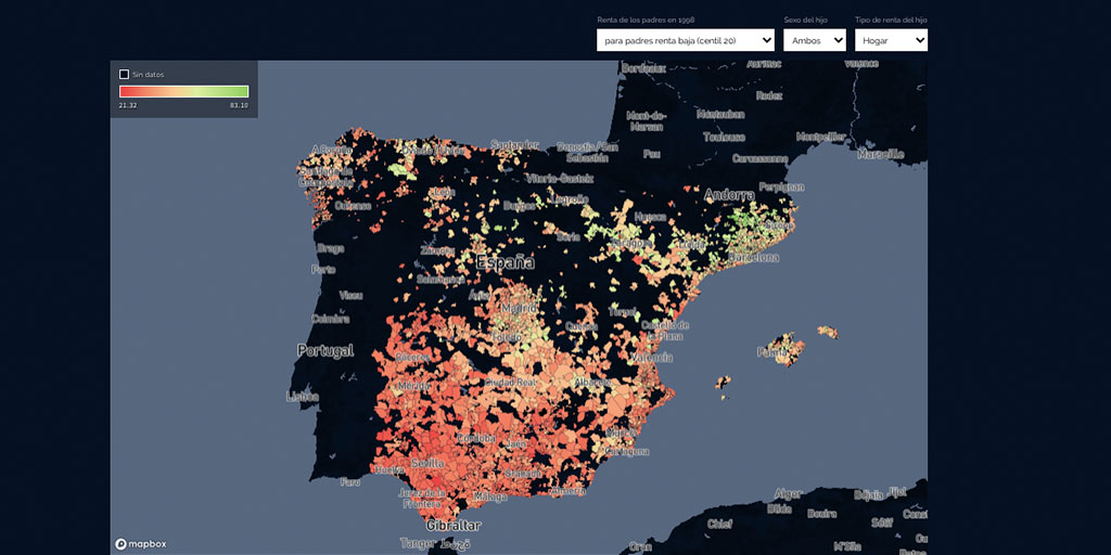 Presentación del primer mapa interactivo para el análisis de la movilidad social en España