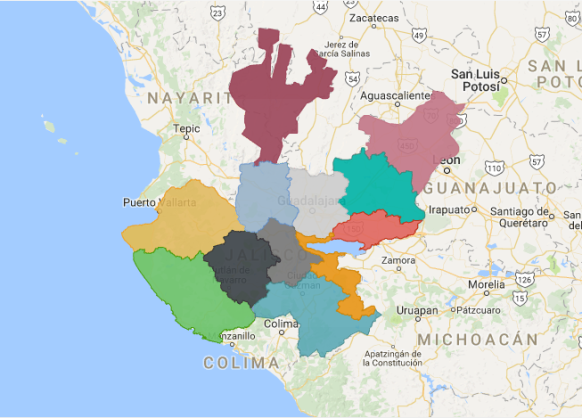 En Cuantas Regiones Esta Dividido El Estado De Jalisco