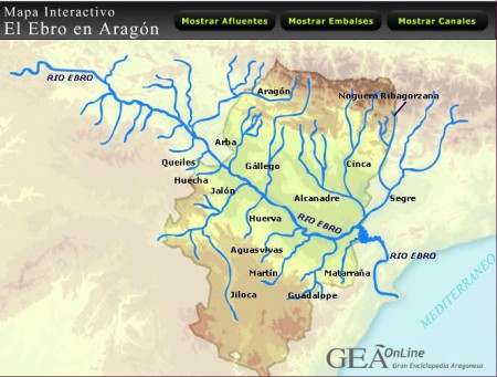 Afluentes río ebro ARAGON - Didactalia: material educativo