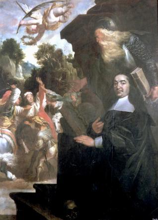Retrato de Wilhem Lovius con San Guillermo y martirio de San Engelberto