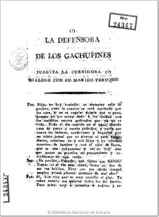 La defensora de los gachupines Juanita la curtidora