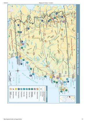 Mapa turístico del Chubut. Mapoteca de Educ.ar