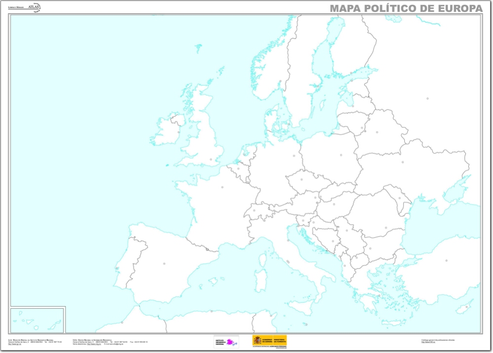 Mapa Pol tico De Los Pa ses De Europa Mapa Pol tico De Los Pa ses De Europa