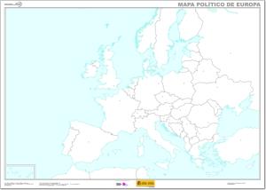 Mapa de países y capitales de Europa