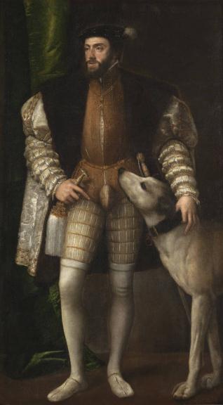 Carlos V con un perro