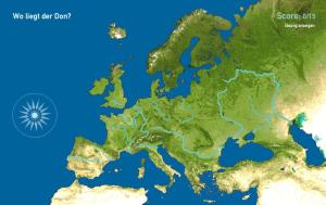 Flüsse in Europa. Toporopa