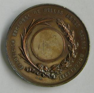 Medalla conmemorativa de la Exposición Nacional de Bellas Artes de 1890