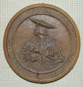 Medallón con retrato de Carlos V