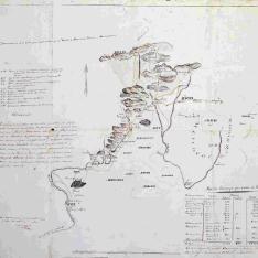 Plano de las fortificaciones de la linea de Zubiri