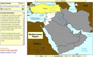 Countries of Middle East. Beginner. Sheppard Software